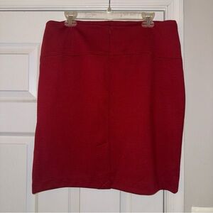 New York & Company Bold Red Pencil Skirt